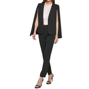 DKNY
Women's Collarless Open-Front
Cape-Sleeve Jacket black new with tags